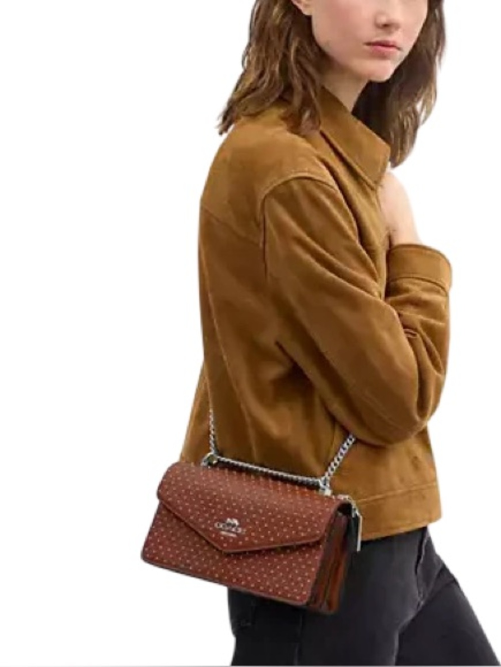 Coach Klare Envelope Crossbody Bag
With Rivets - Picture 4 of 13